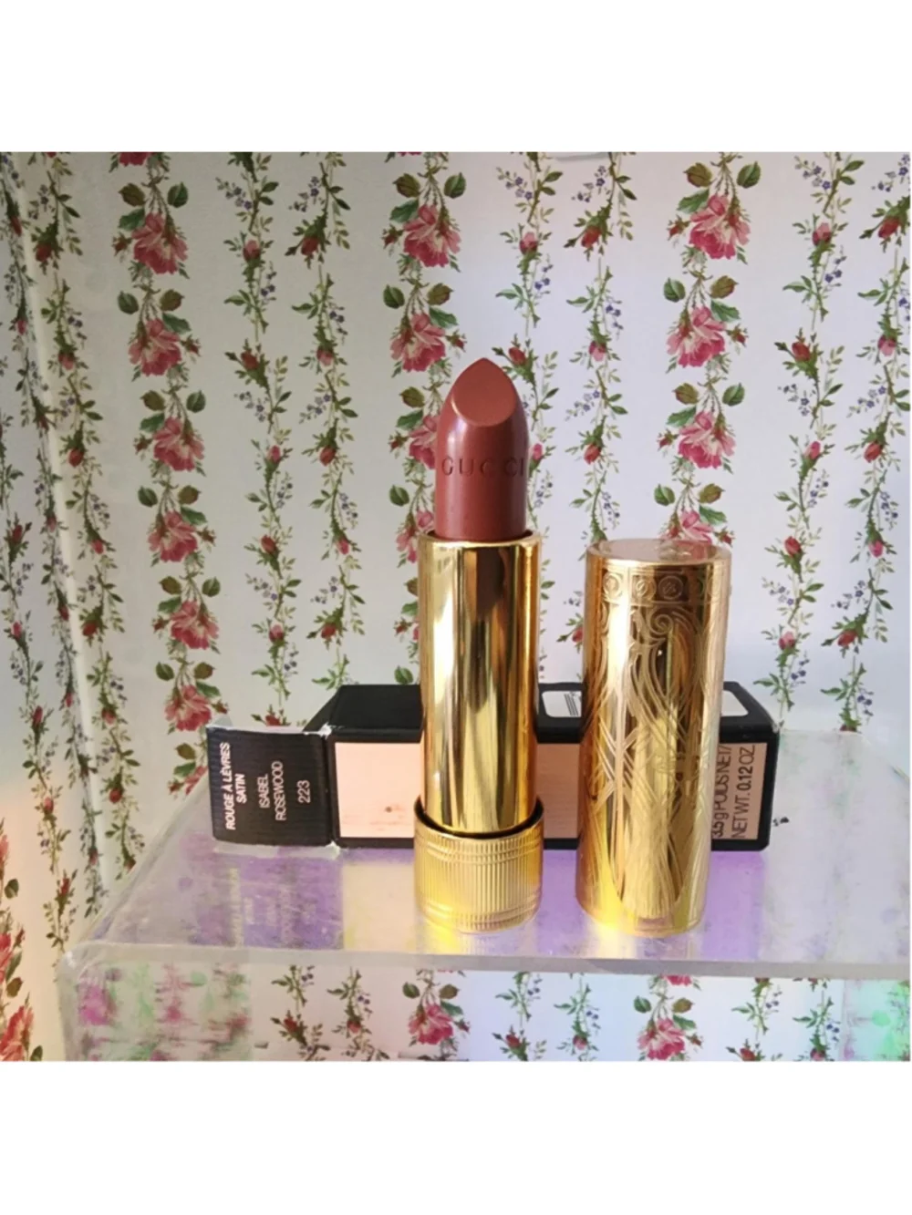 Gucci lipstick in rosewood #luxury #designer